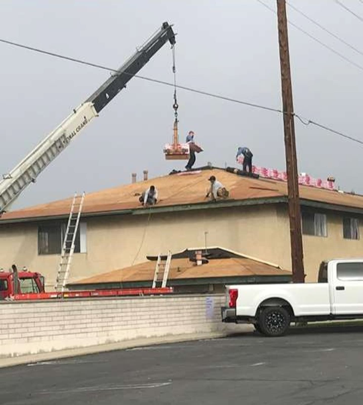 Residential roof detail after roofing work