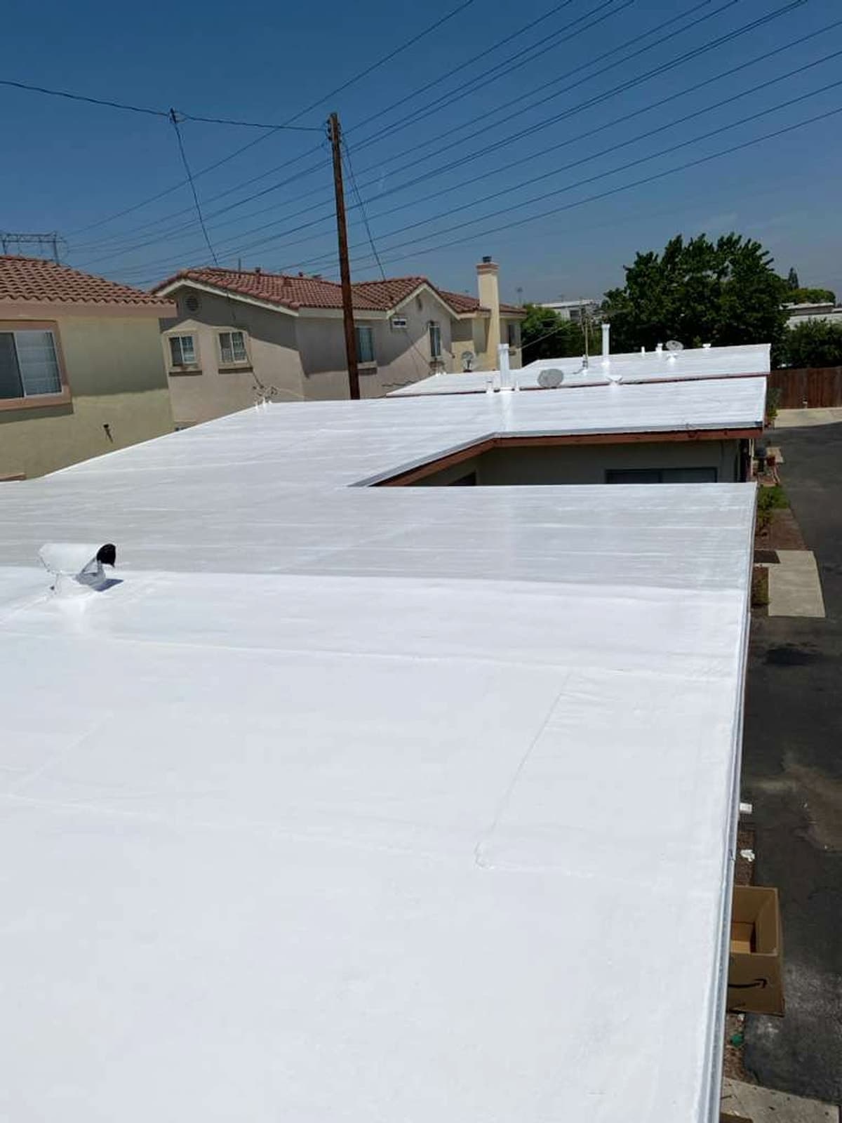 Vertical view of a residential roofing detail