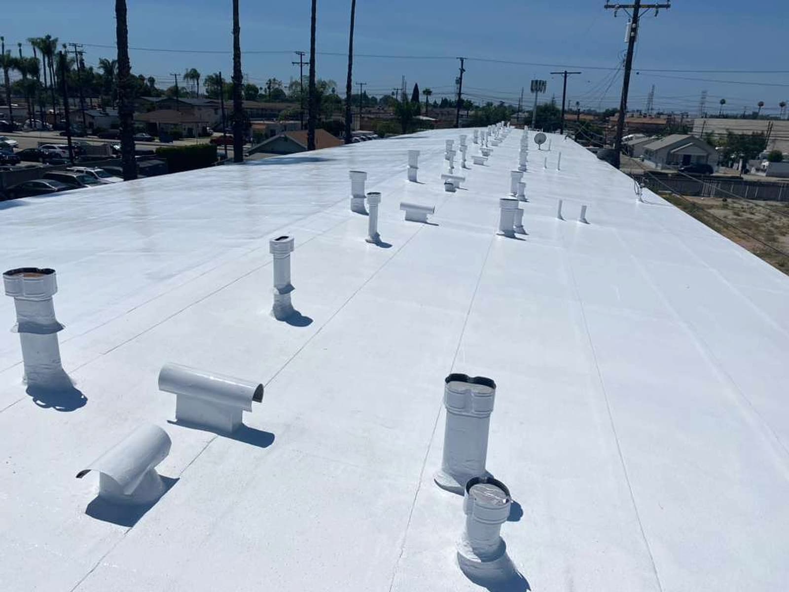 Finished roof surface and surrounding home exterior